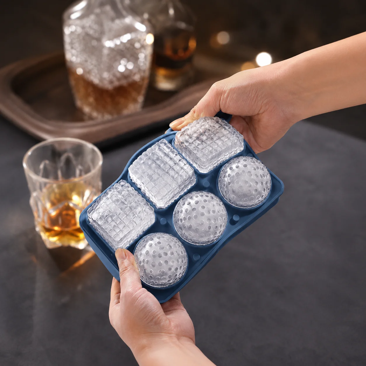 Silicone Whiskey Ice Cube Tray - Ice Mold Sphere avaliação e preço