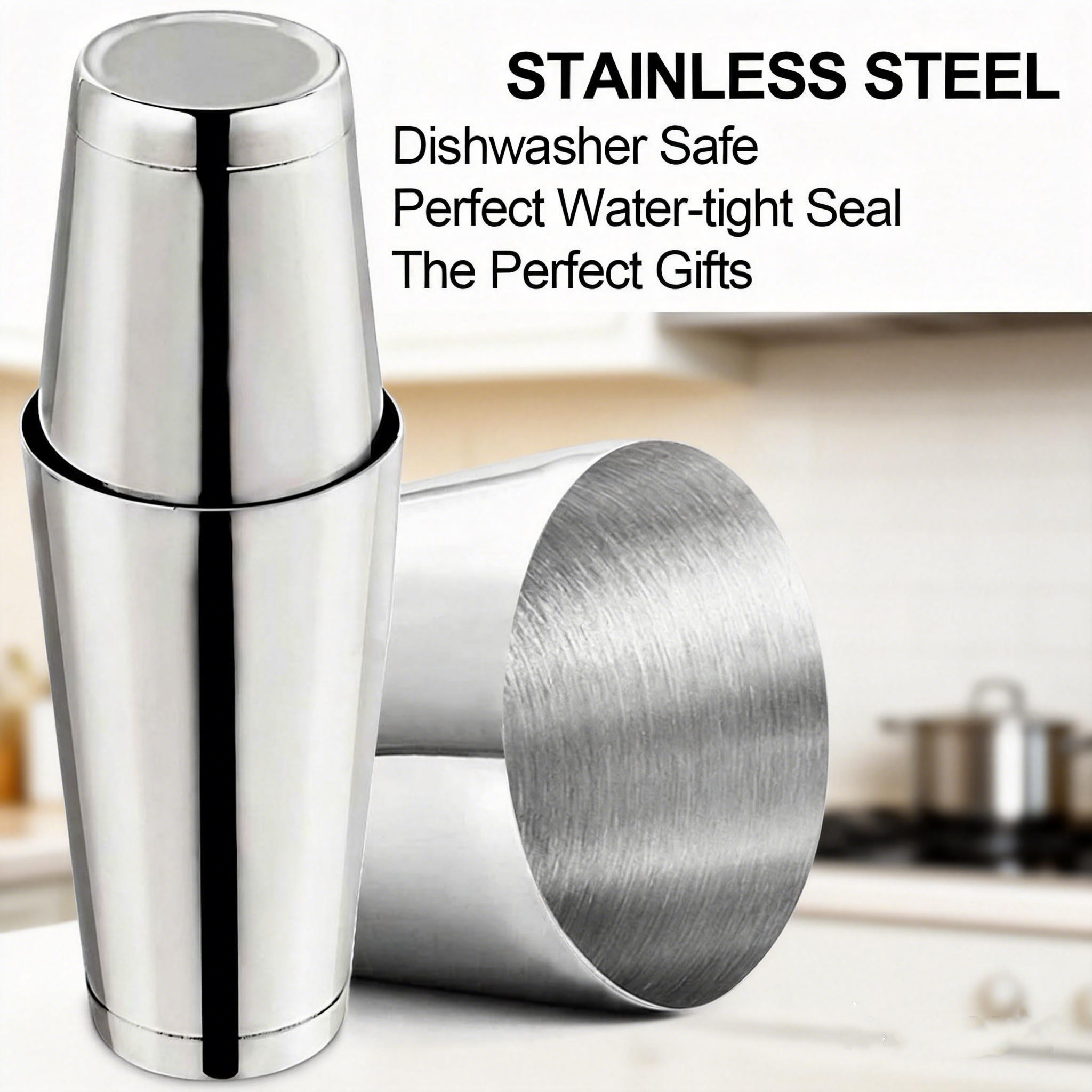 stllCamol Cocktail Shaker Bost - Boston Shaker Set avaliação e preço