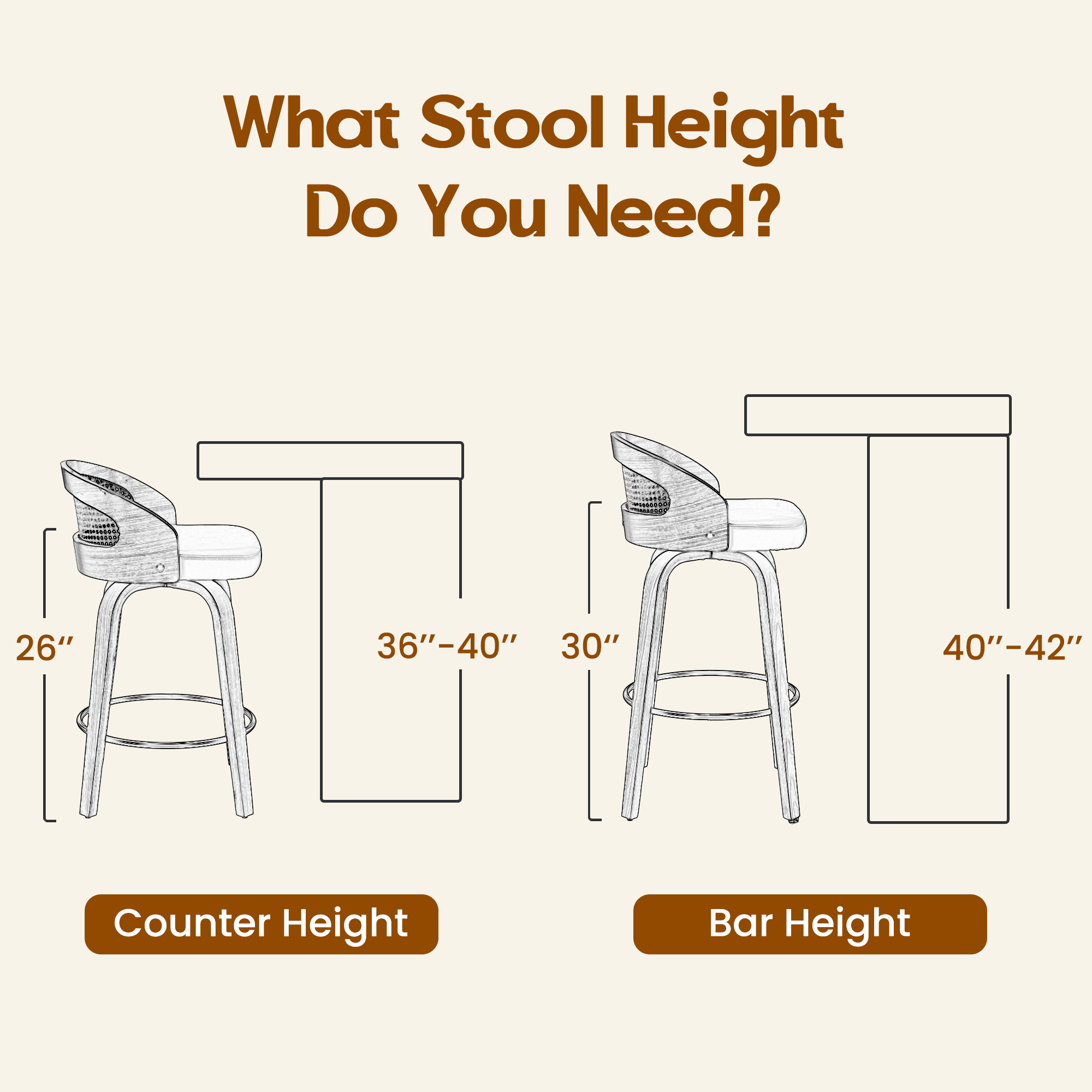 Set of 2 Swivel Bar Stools, Mo - Home Bar Lounge avaliação e preço