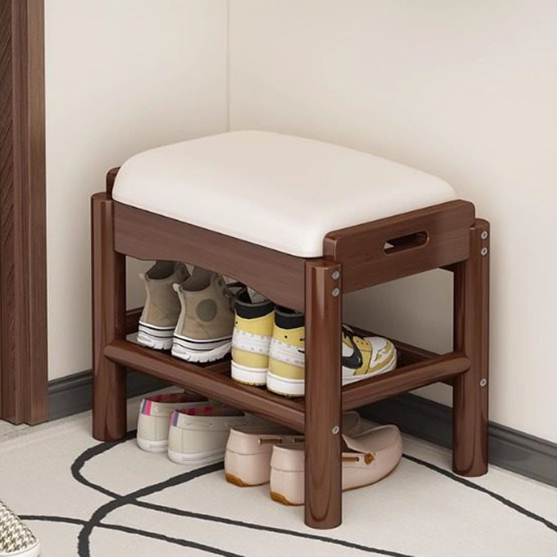 Modern Wood Foot Stool Shoe St - Home Bar Lounge avaliação e preço