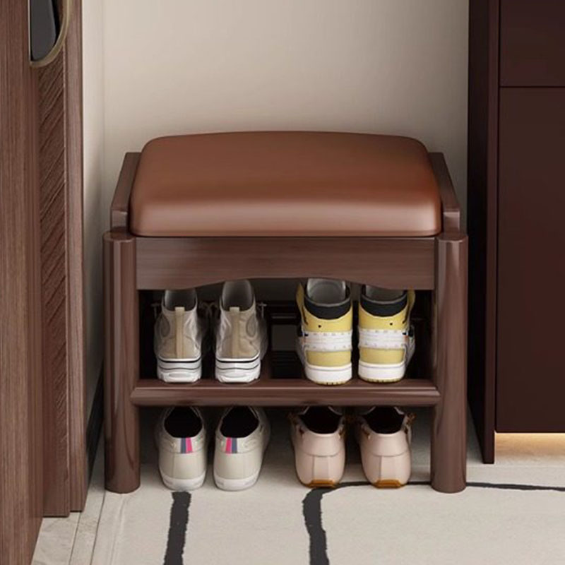 Modern Wood Foot Stool Shoe St - Home Bar Lounge avaliação e preço