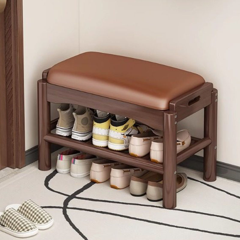 Modern Wood Foot Stool Shoe St - Home Bar Lounge avaliação e preço
