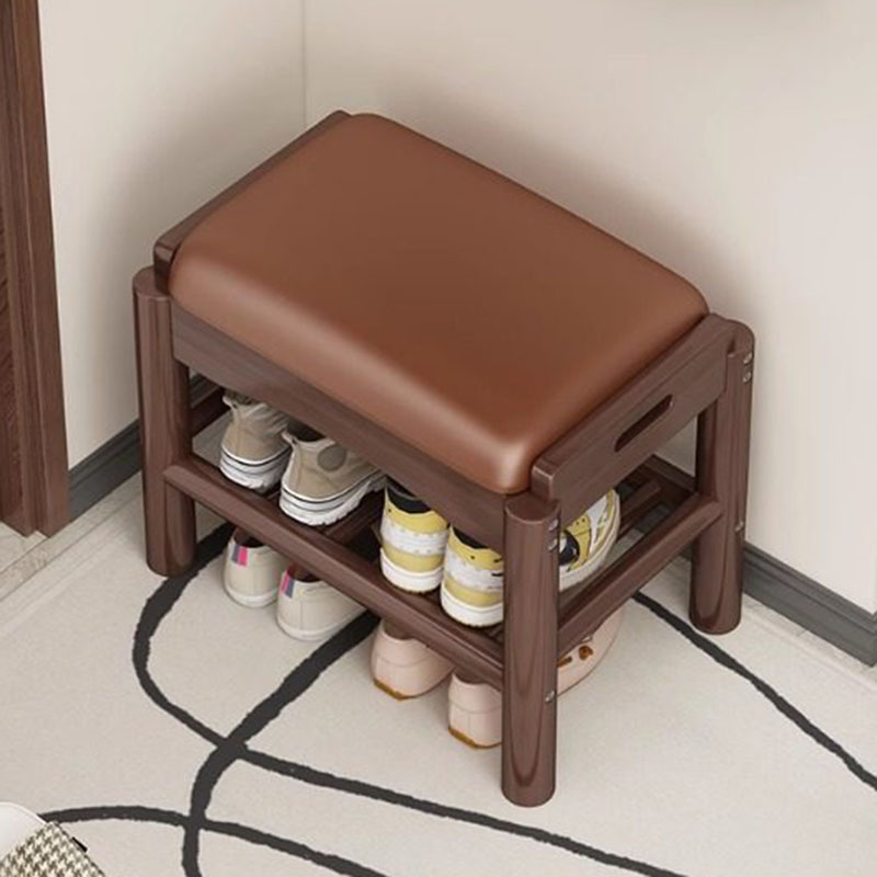 Modern Wood Foot Stool Shoe St - Home Bar Lounge avaliação e preço