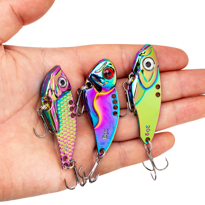 3PCS Metal Colorful VIB Lure 5 - Jigger Double Sided avaliação e preço