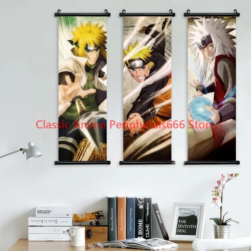 Naruto Hanging Painting Canvas - Home Bar Shelf avaliação e preço