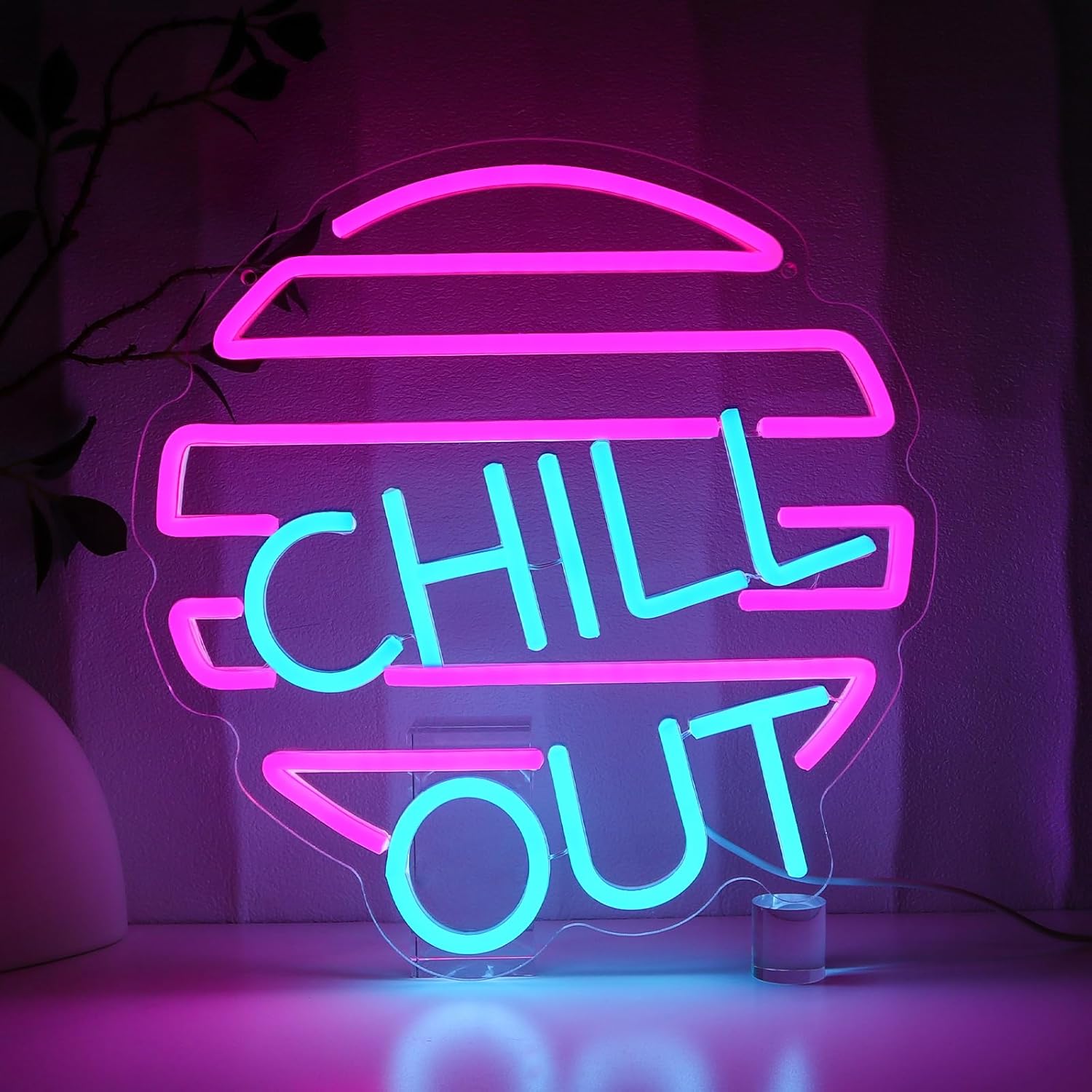 Chill Out Neon Sign for Wall D - Home Bar Lounge avaliação e preço