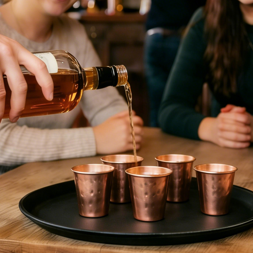 6cs 8Pcs New 100% Copper Cups  - Mule Copper Mug avaliação e preço