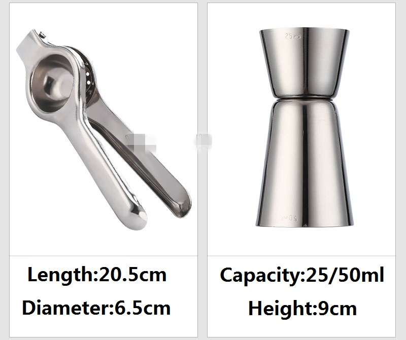 Cocktail Shaker Bar Set Stainl - Boston Shaker Set avaliação e preço