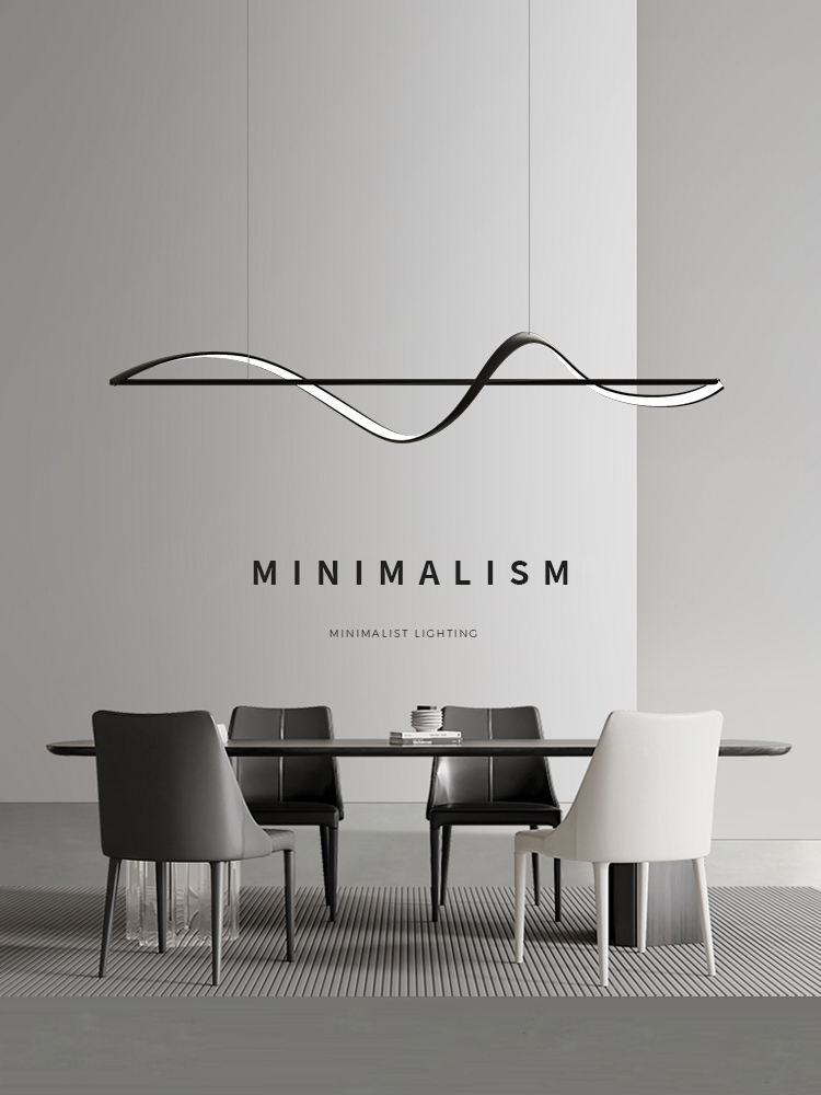Modern Minimalism Curve Led Pe - Home Bar Word avaliação e preço