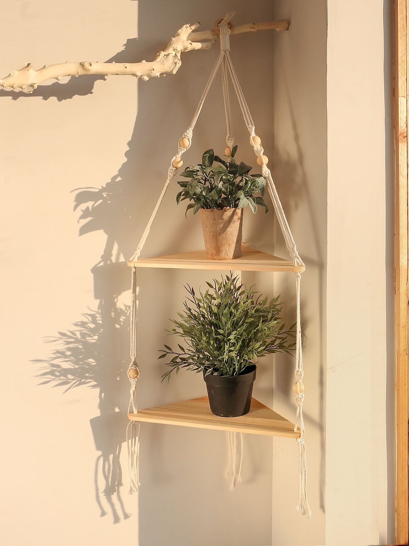 Wooden Corner Shelf Wall Decor - Home Bar Shelf avaliação e preço