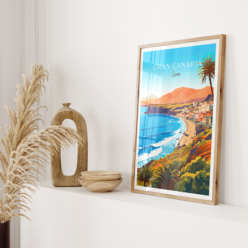 Spain Travel Poster Paris Gran - Home Barcelona avaliação e preço