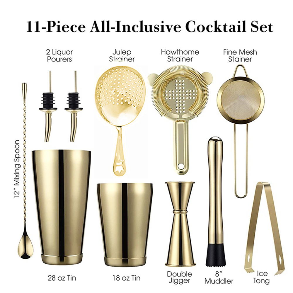Cocktail Shaker Bar Set: 2 Wei - Boston Shaker Set avaliação e preço