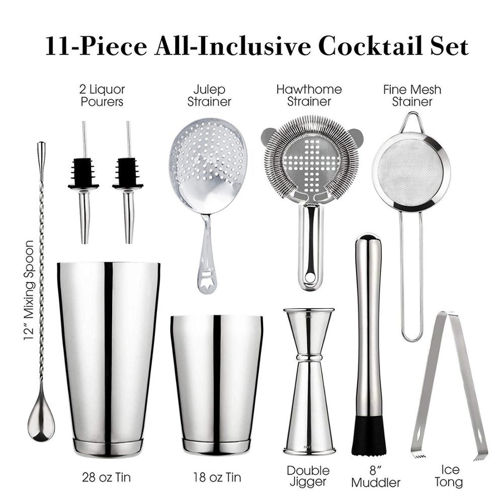 Cocktail Shaker Bar Set: 2 Wei - Boston Shaker Set avaliação e preço