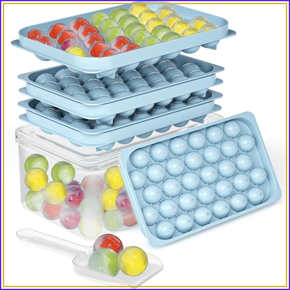 Mini Ice Ball Trays with Lid & - Ice Mold Sphere avaliação e preço