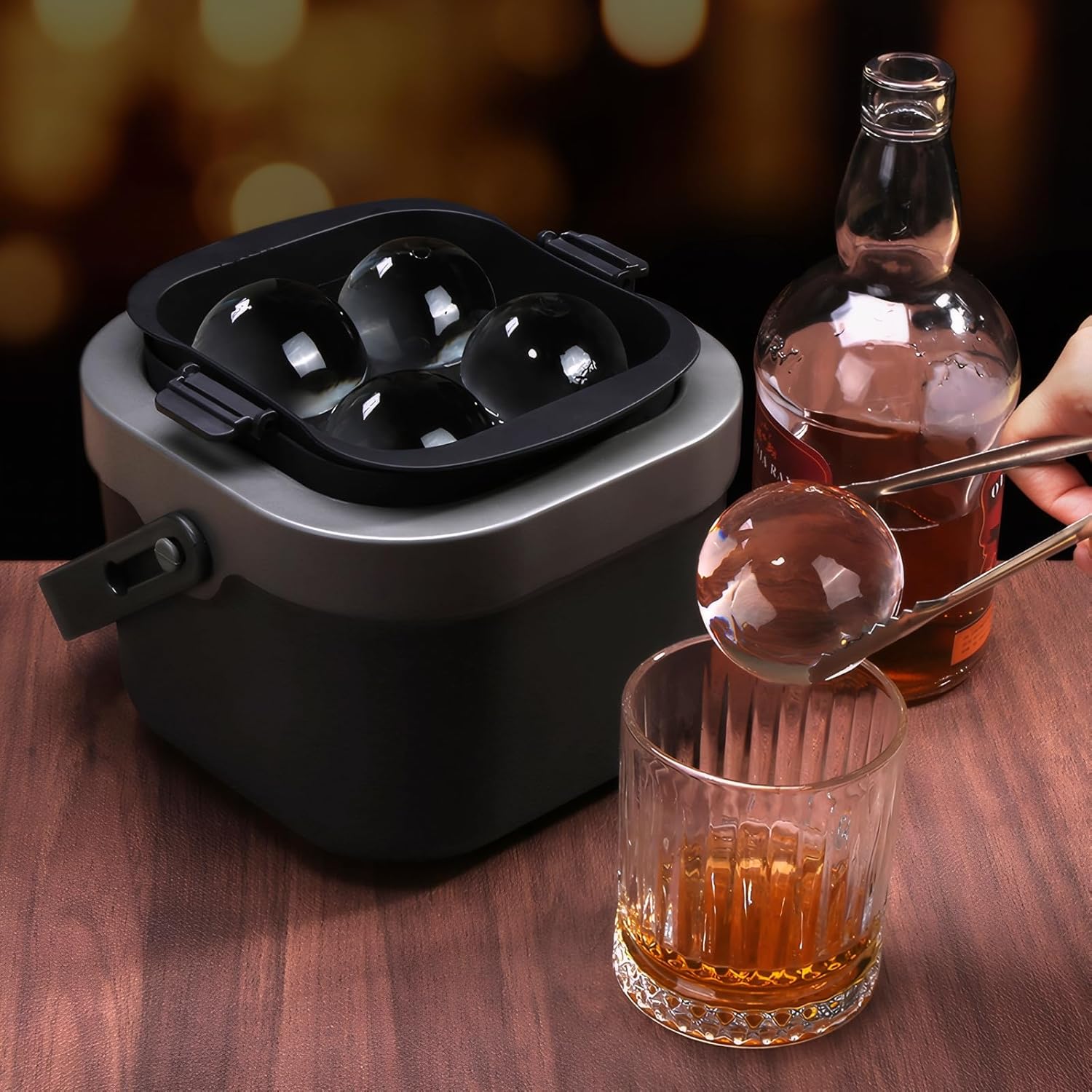 Crystal Clear Ice Ball Maker,  - Ice Mold Sphere avaliação e preço