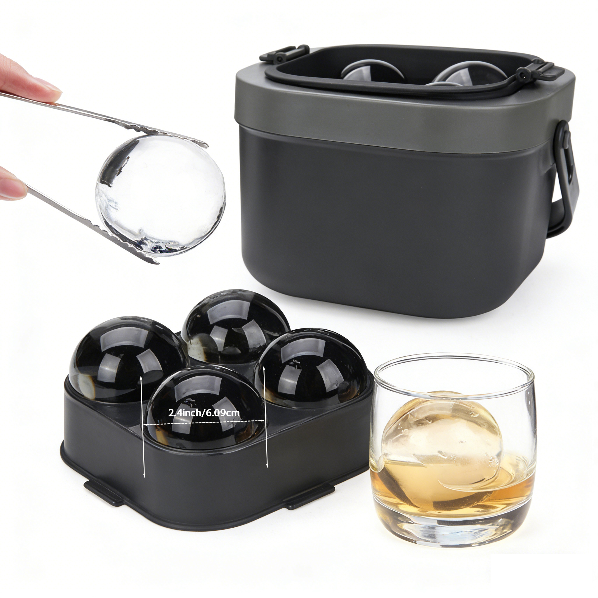 Crystal Clear Ice Ball Maker,  - Ice Mold Sphere avaliação e preço