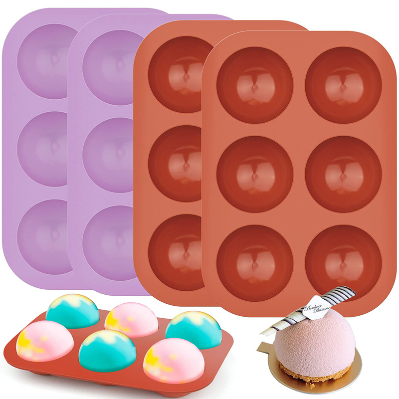 6 Cavities Semicircle Silicone - Ice Mold Sphere avaliação e preço