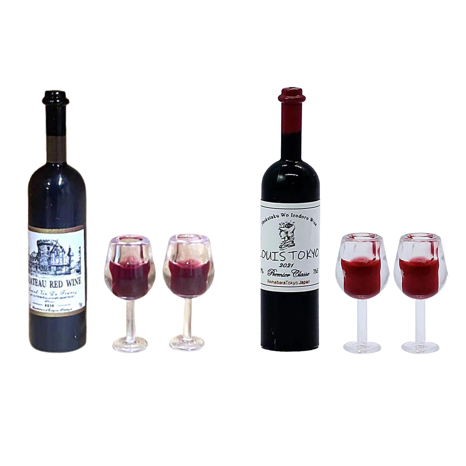 1/12 Scale Dollhouse Wine Bott - Home Bar Supplies avaliação e preço