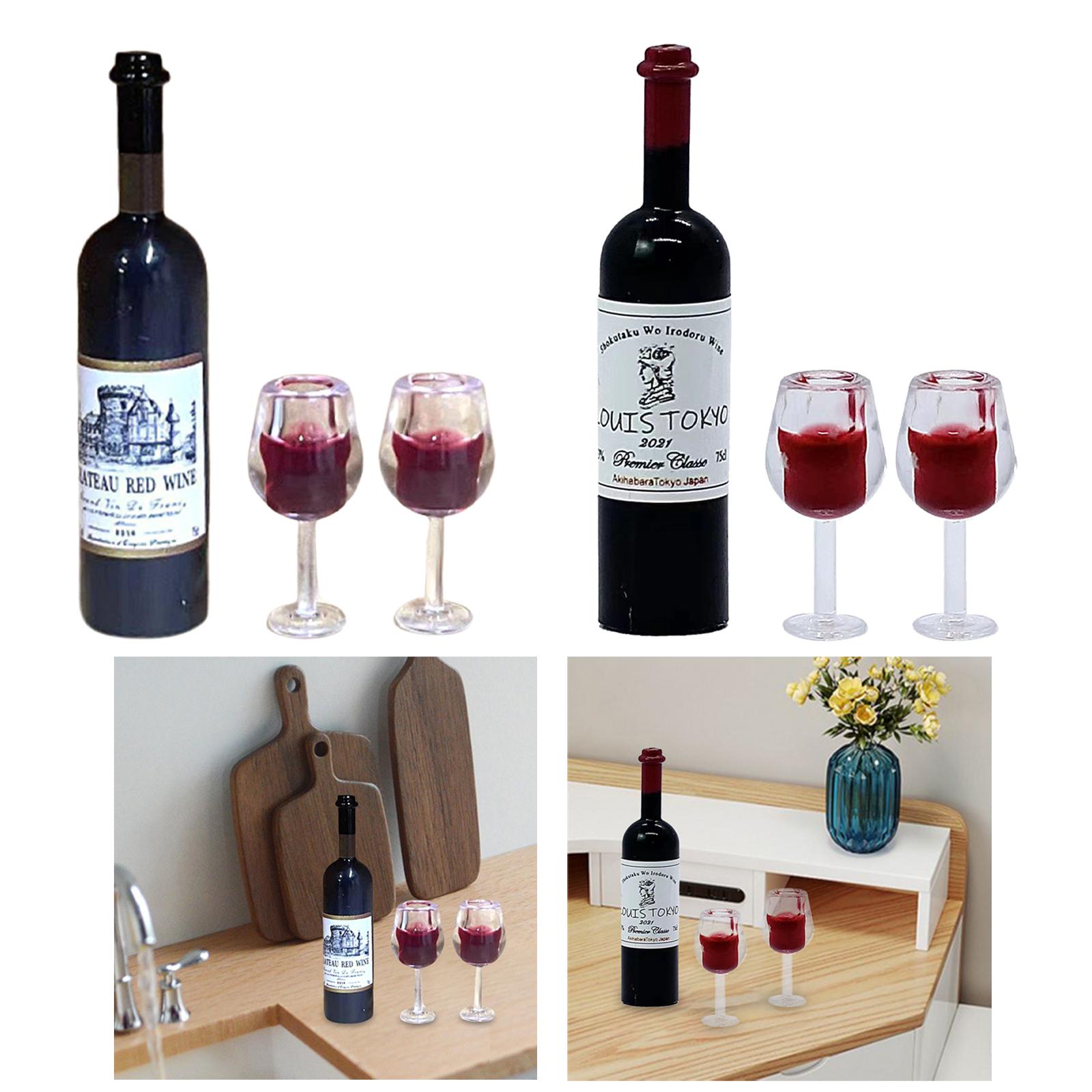 1/12 Scale Dollhouse Wine Bott - Home Bar Supplies avaliação e preço