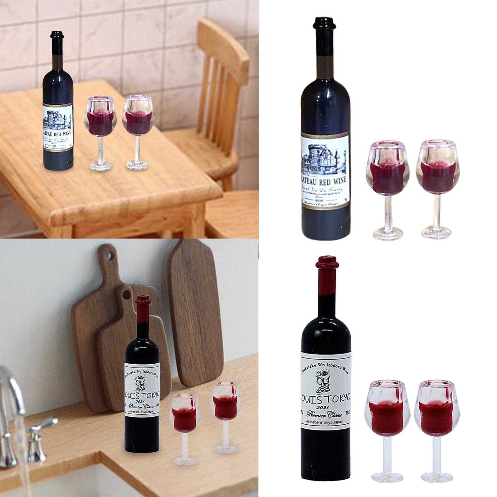1/12 Scale Dollhouse Wine Bott - Home Bar Supplies avaliação e preço