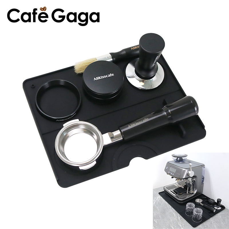 Coffee Tamper Mat Espresso Por - Bar Mat Rubber avaliação e preço