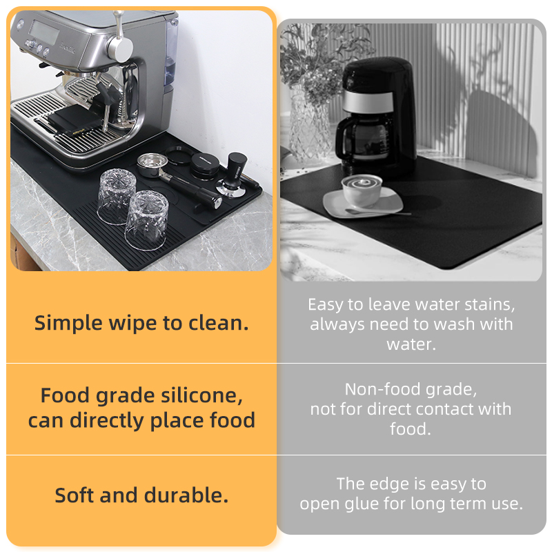 Coffee Tamper Mat Espresso Por - Bar Mat Rubber avaliação e preço