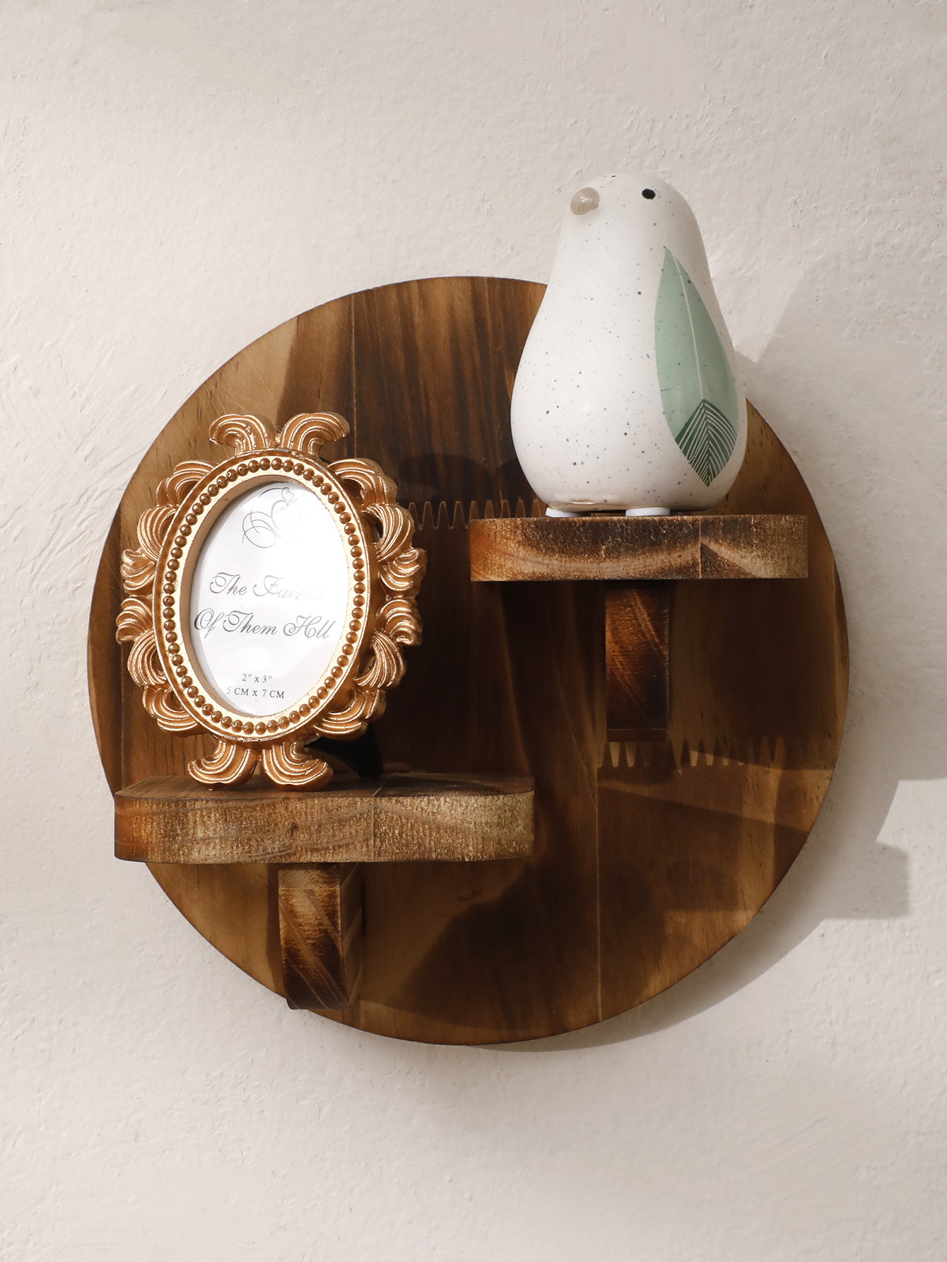 1/2-tier Wooden Shelves Oval C - Home Bar Shelf avaliação e preço