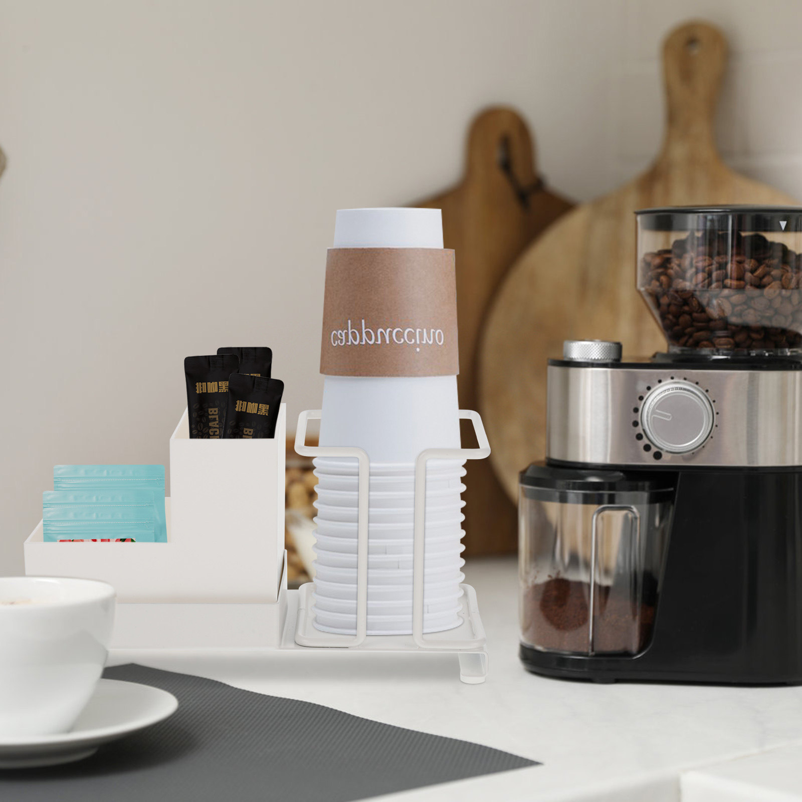 Coffee Bar Organizer Disposabl - Home Bar Supplies avaliação e preço