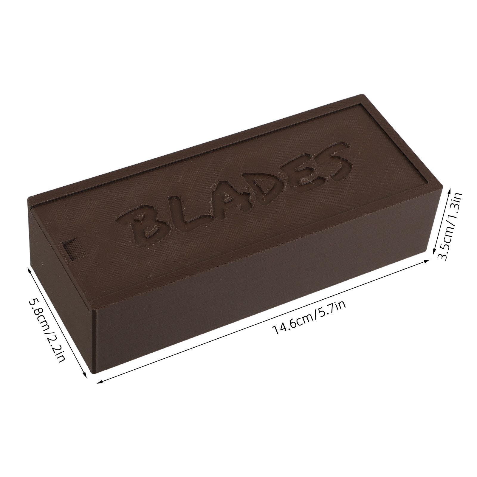 Plastic Brown Blade Storage Do - Home Barber avaliação e preço