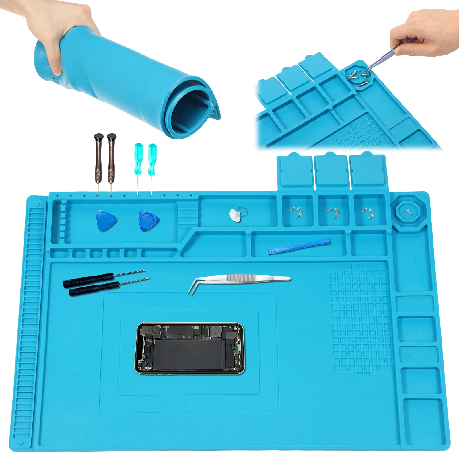 45x30cm Silicone Soldering Mat - Bar Mat Rubber avaliação e preço