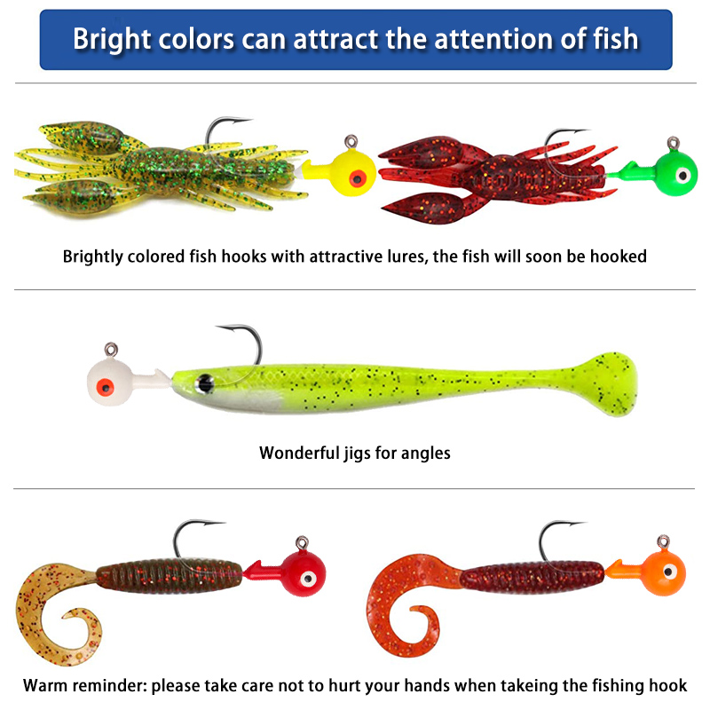 60Pcs/bag Lead Jig Heads Fishi - Jigger Double Sided avaliação e preço