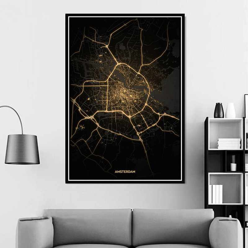 Poster Prints Amsterdam Tokyo  - Home Barcelona avaliação e preço