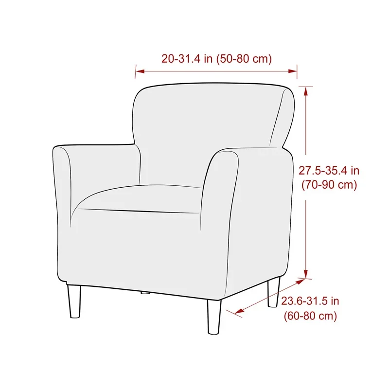 1PC Water Repellent Tub Sofa C - Home Bar Lounge avaliação e preço