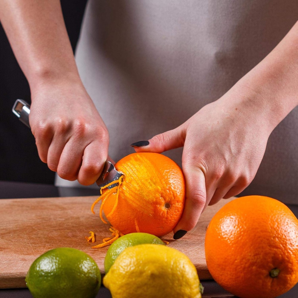 4 Pieces Lemon Zester with Cha - Peeler Channel Knife avaliação e preço
