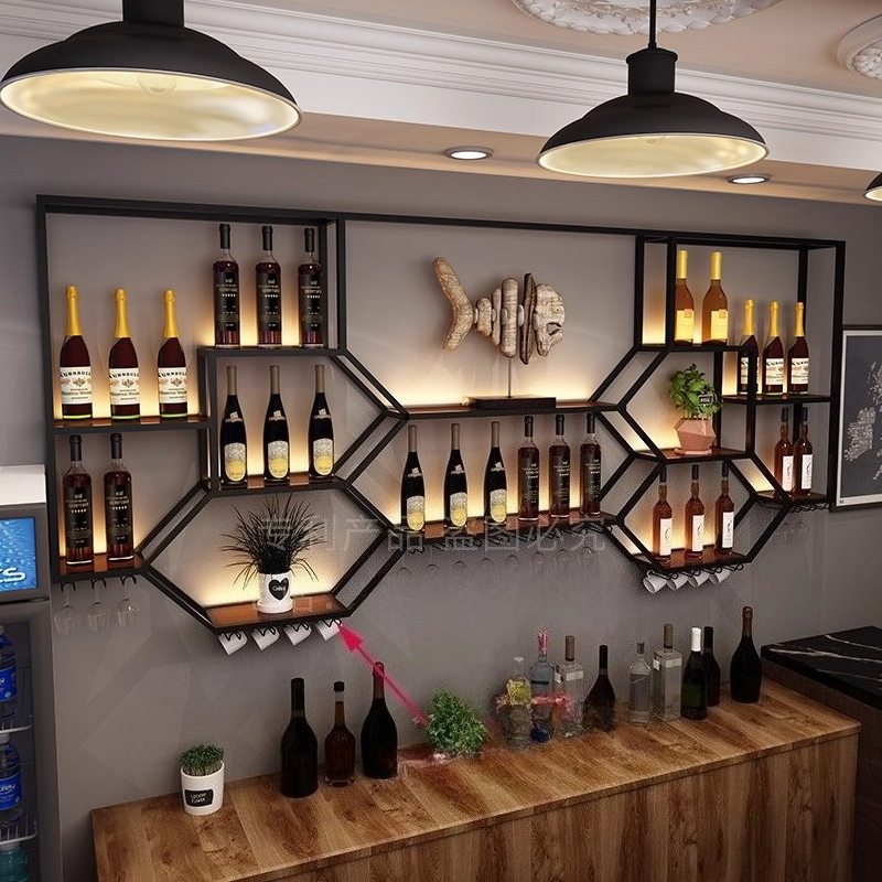 Metal Shelves Wine Cabinet Liv - Home Bar Shelf avaliação e preço