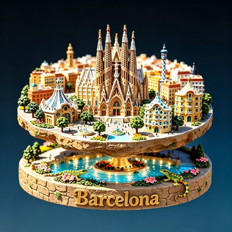 Spain Metal Fridge Magnets Bar - Home Barcelona avaliação e preço