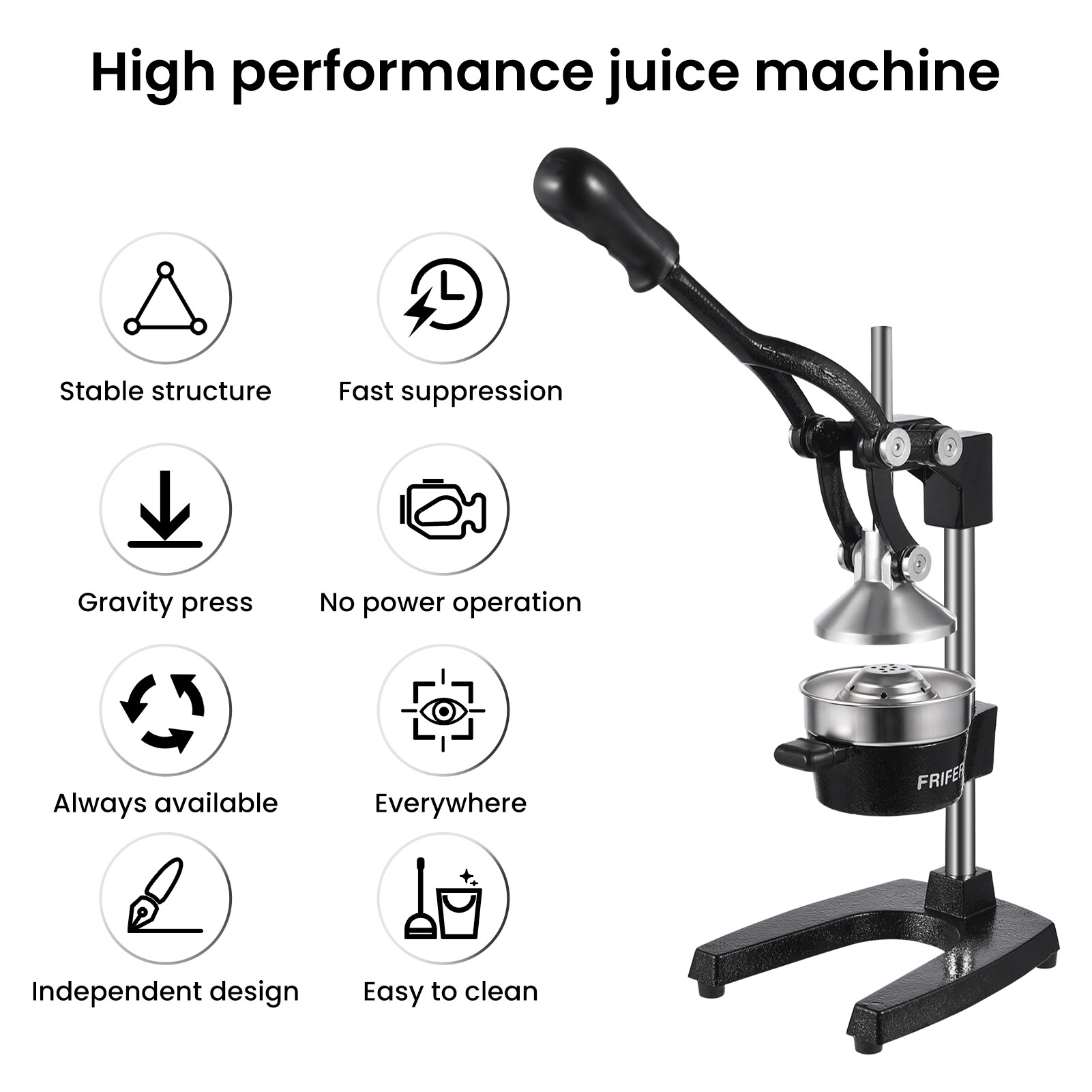 Lightweight stainless steel ma - Citrus Juicer Bar avaliação e preço