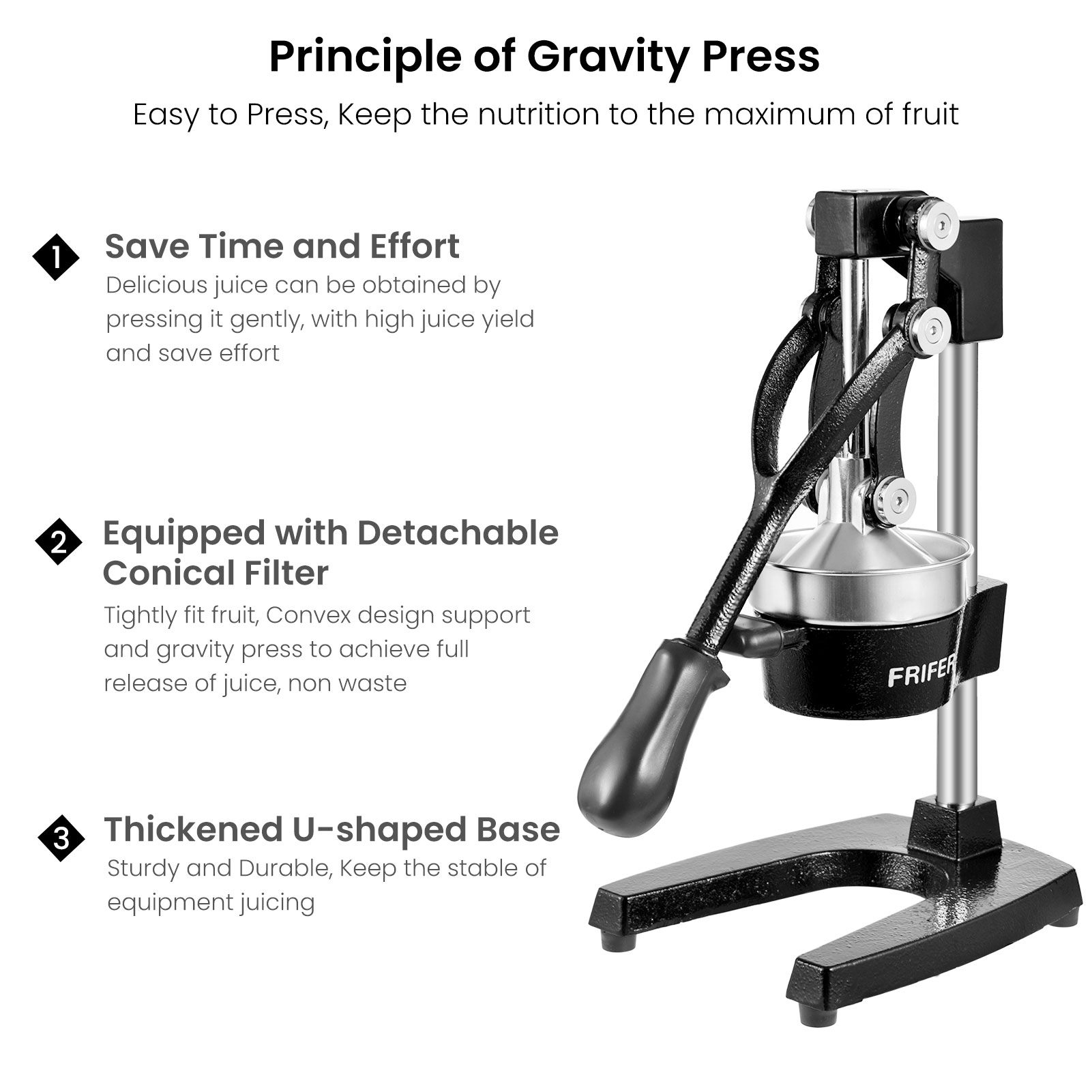 Lightweight stainless steel ma - Citrus Juicer Bar avaliação e preço